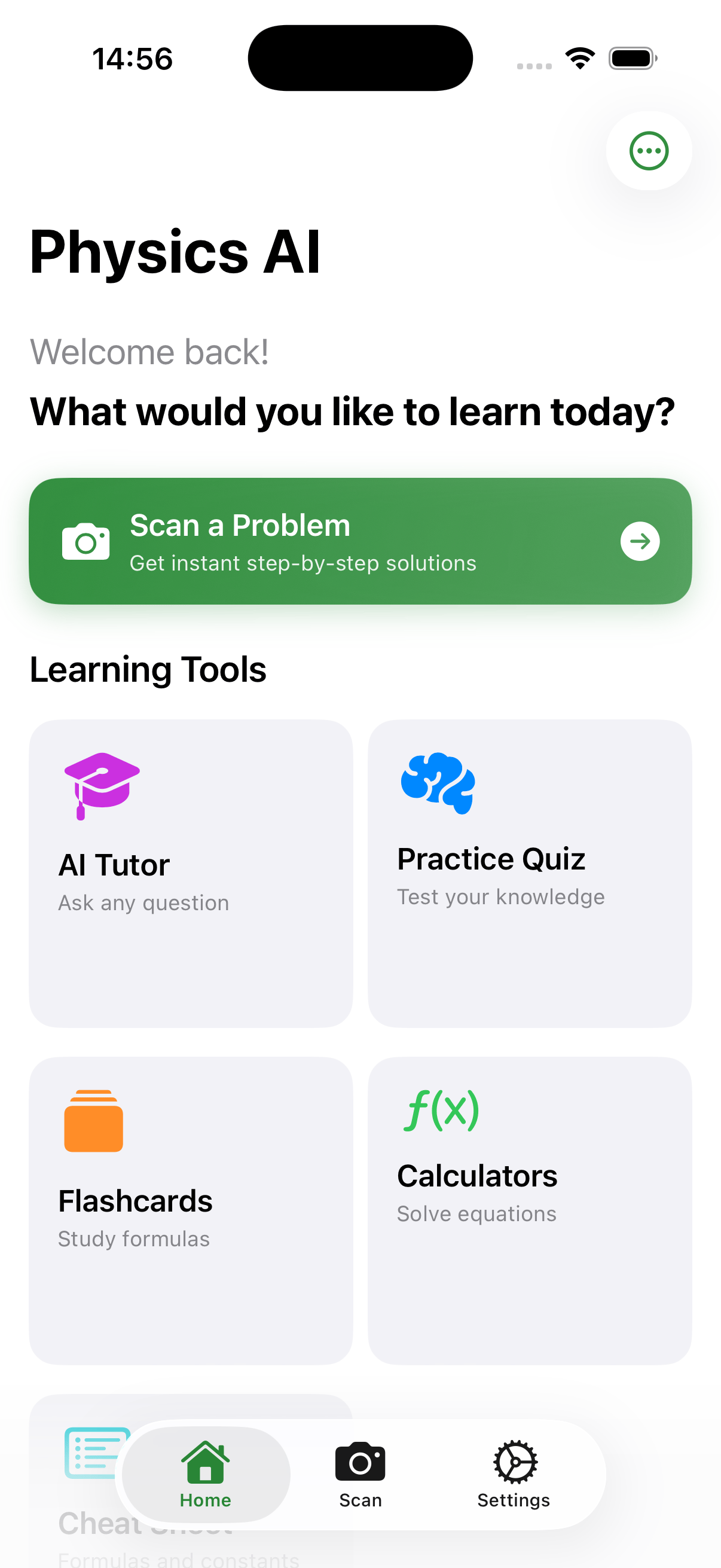 Physics AI App Screenshot