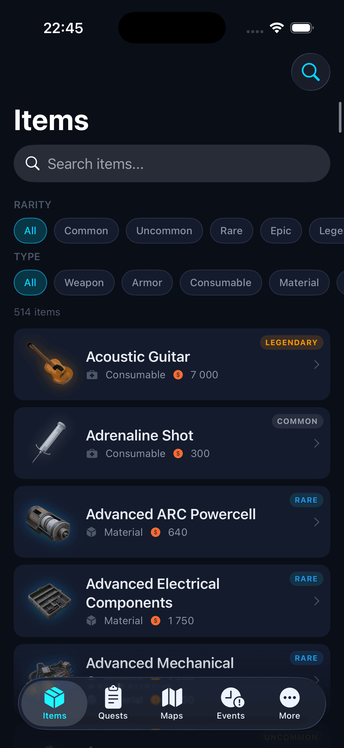 Raiders Companion App - Arc Raiders Item Database and Quest Tracker