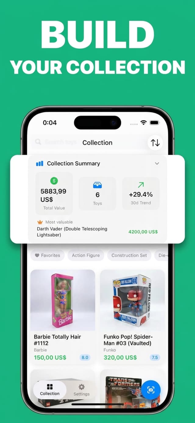Build your toy collection catalog